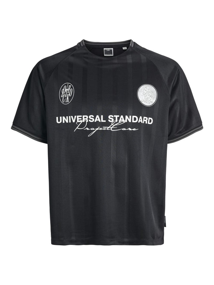 Jack & Jones Herren Rundhals T-Shirt JCOCOVER RETRO FOOTBALL - Relaxed Fit