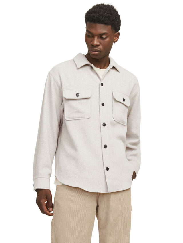 Jack & Jones Herren Freizeit Hemd JJEBRADLEY OLLIE OVERSHIRT Relaxed Fit