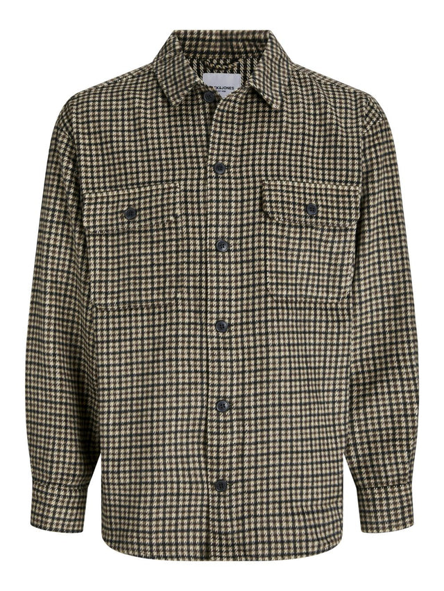 Jack & Jones Herren Freizeit Hemd JJEBRADLEY OLLIE OVERSHIRT Relaxed Fit