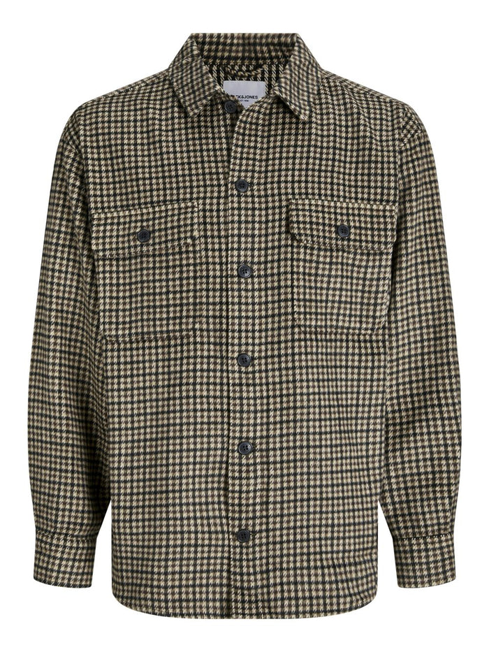 Jack & Jones Herren Freizeit Hemd JJEBRADLEY OLLIE OVERSHIRT Relaxed Fit