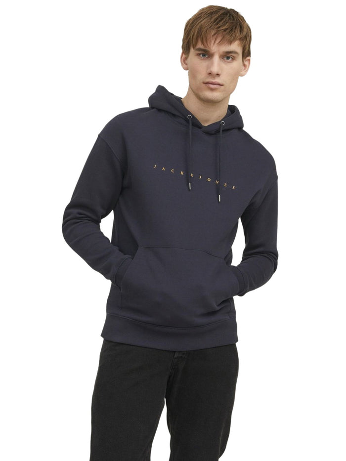 Jack & Jones Herren Hoodie Kapuzenpullover JJESTAR JJ SWEAT HOOD - Relaxed Fit