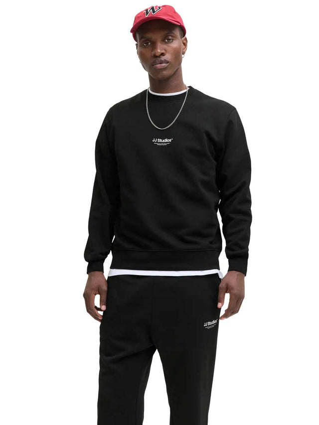 Jack & Jones Herren Sweatshirt JJESOHO SWEAT CREW NECK - Relaxed Fit