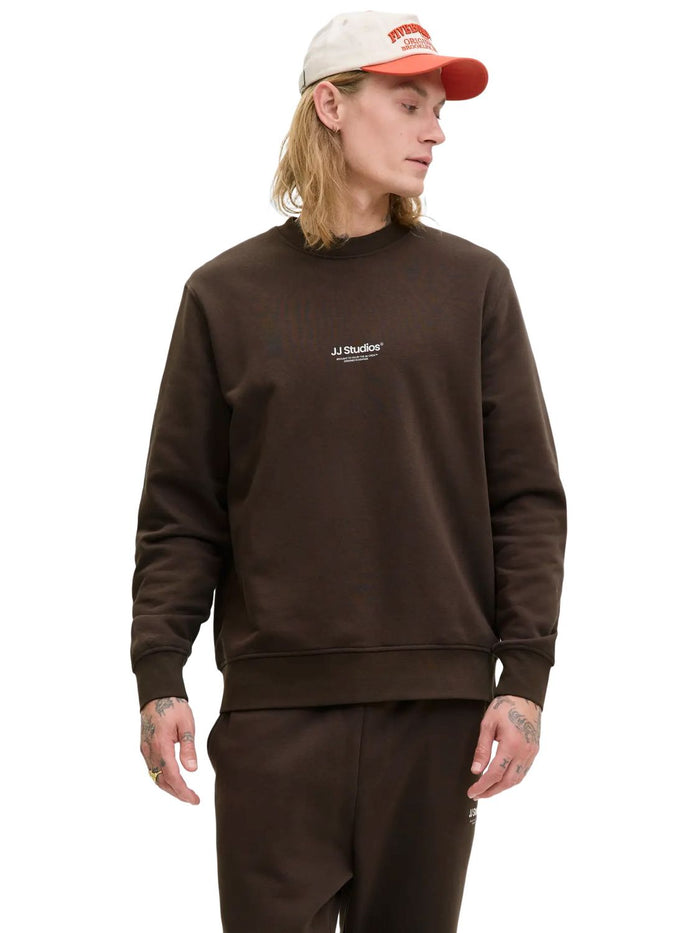 Jack & Jones Herren Sweatshirt JJESOHO SWEAT CREW NECK - Relaxed Fit