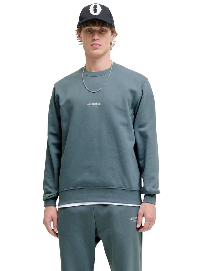 Jack & Jones Herren Sweatshirt JJESOHO SWEAT CREW NECK - Relaxed Fit