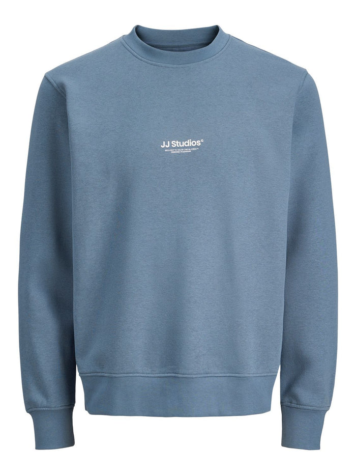 Jack & Jones Herren Sweatshirt JJESOHO SWEAT CREW NECK - Relaxed Fit