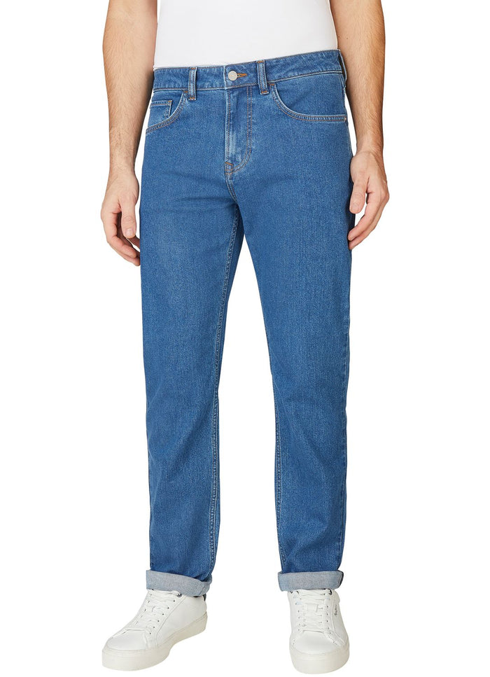 Pepe Jeans Herren Jeans STRAIGHT JEANS CASH - Regular Fit - Blau