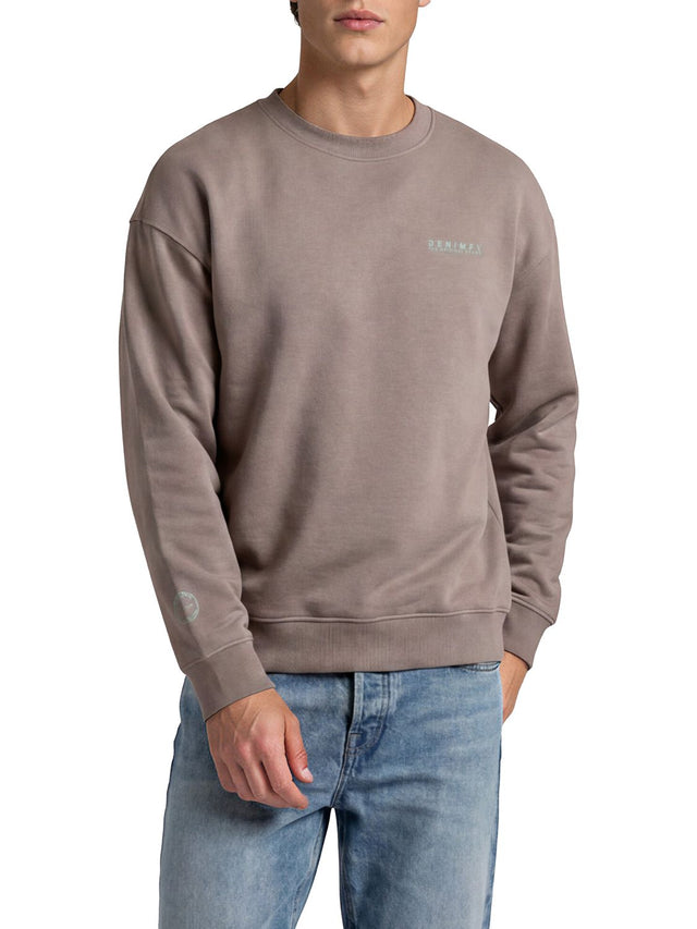 DENIMFY Pullover Herren Oversize Fit mit Druck DFKeno