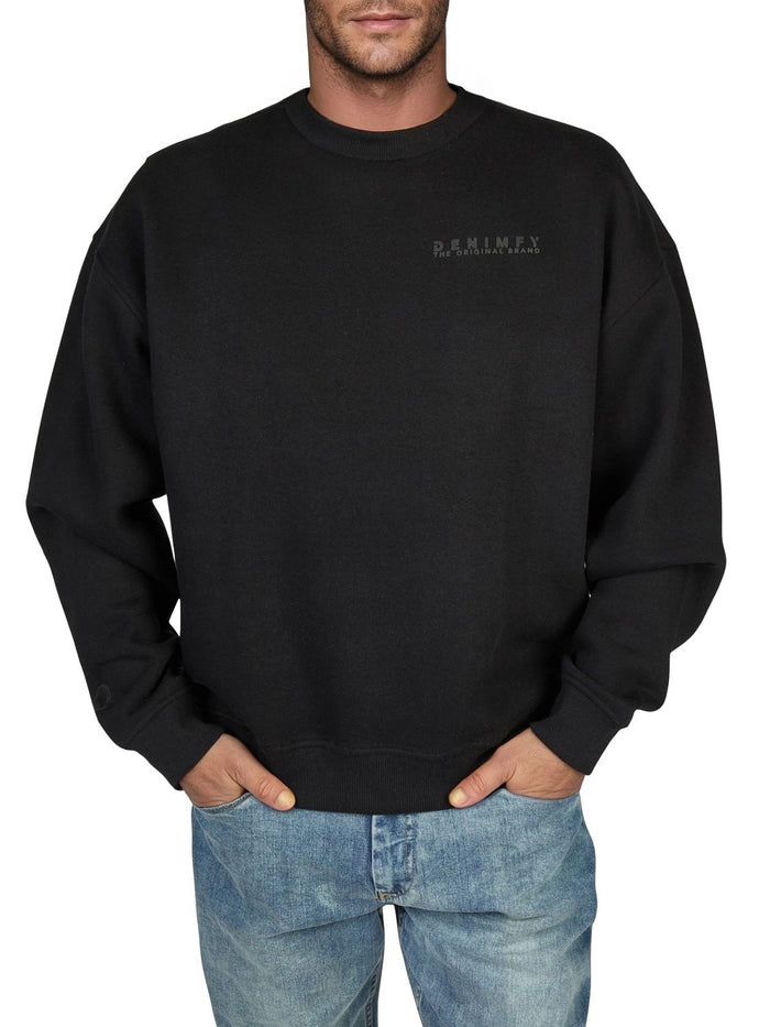 DENIMFY Pullover Herren Oversize Fit mit Druck DFKeno