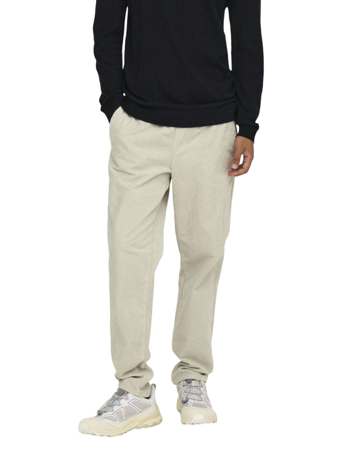 Only & Sons Herren Sweatpant ONSLINUS TAP CORDUROY 0185 PANT - Tapered Fit
