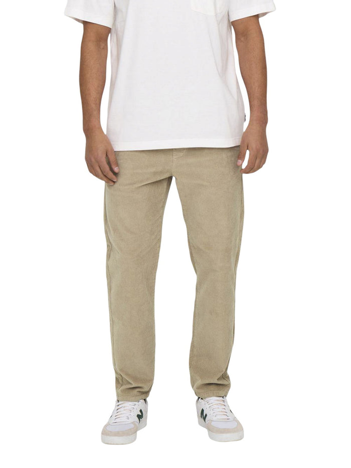 Only & Sons Herren Sweatpant ONSLINUS TAP CORDUROY 0185 PANT - Tapered Fit