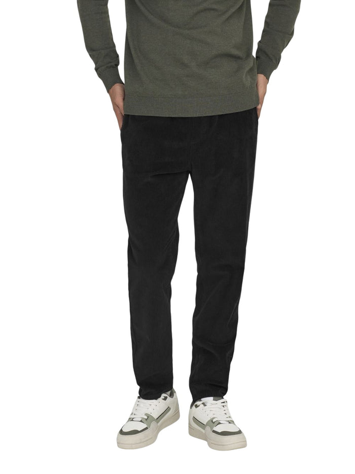 Only & Sons Herren Sweatpant ONSLINUS TAP CORDUROY 0185 PANT - Tapered Fit