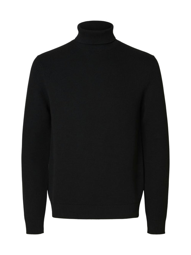 Selected Herren Rollkragen Pullover SLHDANE LS KNIT STRUCTURE ROLL NECK - Regular Fit
