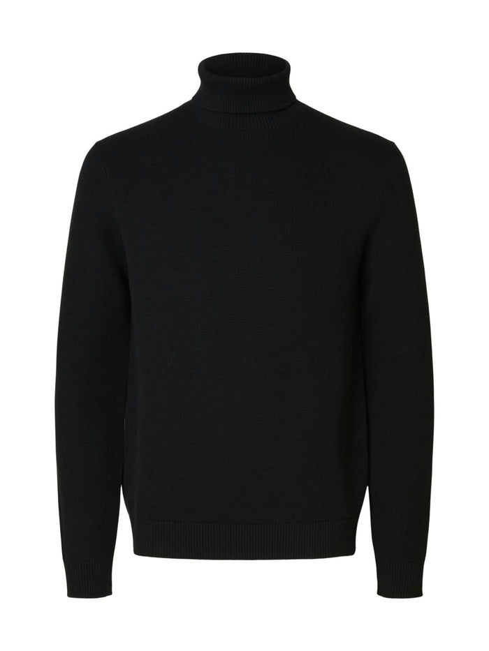 Selected Herren Rollkragen Pullover SLHDANE LS KNIT STRUCTURE ROLL NECK - Regular Fit