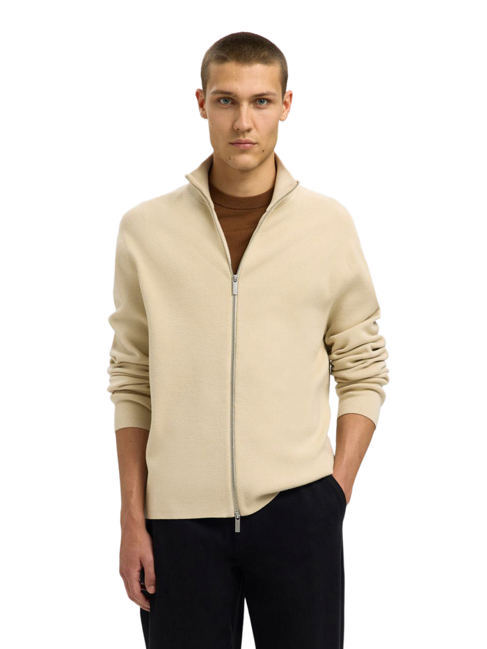 Selected Herren Strickjacke SLHTELLER FN RELAXED ZIP CARDIGAN - Relaxed Fit