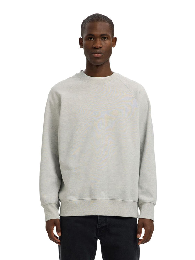 Selected Herren Rundhals Sweatshirt SLHRELAXARON LS RAGLAN SWEAT - Relaxed Fit