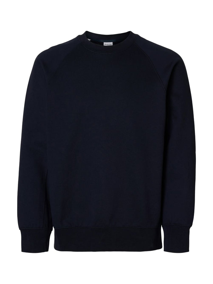 Selected Herren Rundhals Sweatshirt SLHRELAXARON LS RAGLAN SWEAT - Relaxed Fit