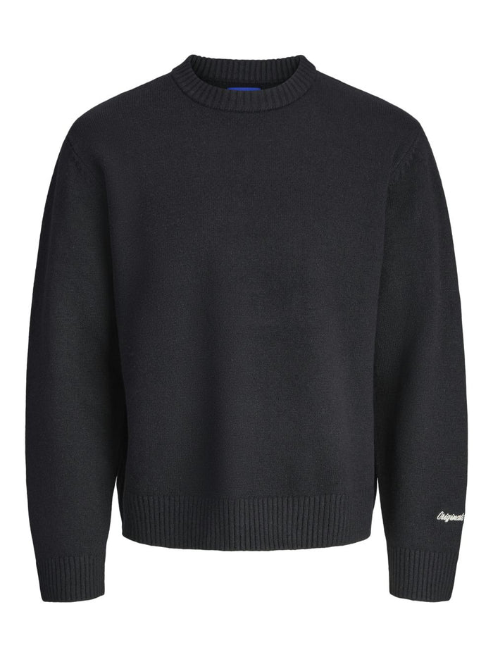 Jack & Jones Herren Rundhals Strickpullover JORNORREBRO KNIT CREW NECK - Relaxed Fit