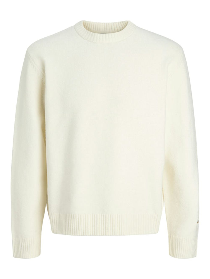 Jack & Jones Herren Rundhals Strickpullover JORNORREBRO KNIT CREW NECK - Relaxed Fit