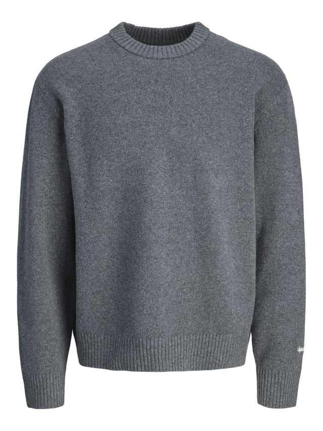 Jack & Jones Herren Rundhals Strickpullover JORNORREBRO KNIT CREW NECK - Relaxed Fit