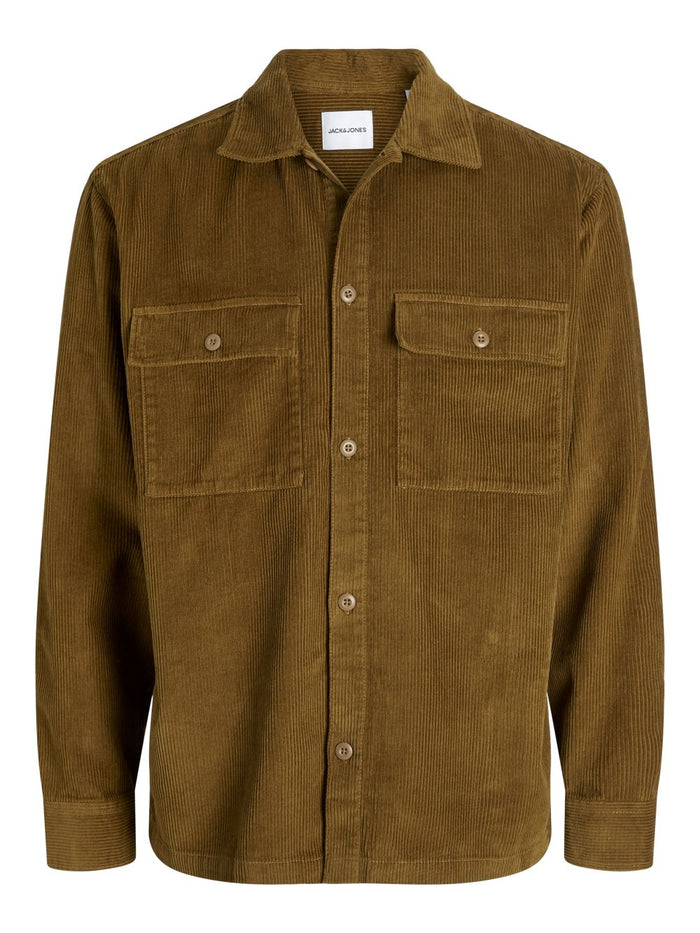 Jack & Jones Herren Freizeit Hemd JJEPERFECT CORDUROY OVERSHIRT - Regular Fit