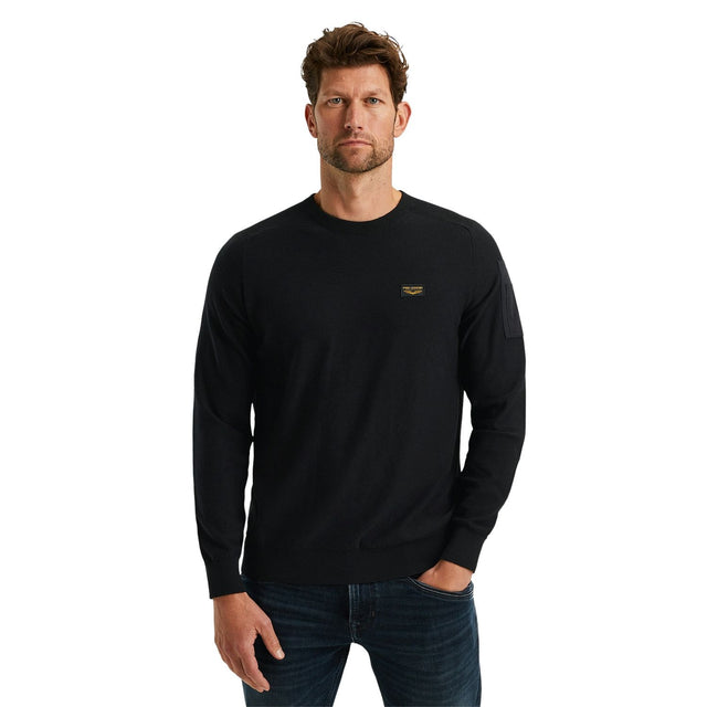 PME Legend Herren Rundhals Pullover R-NECK AMERICAN CLASSIC - Regular Fit