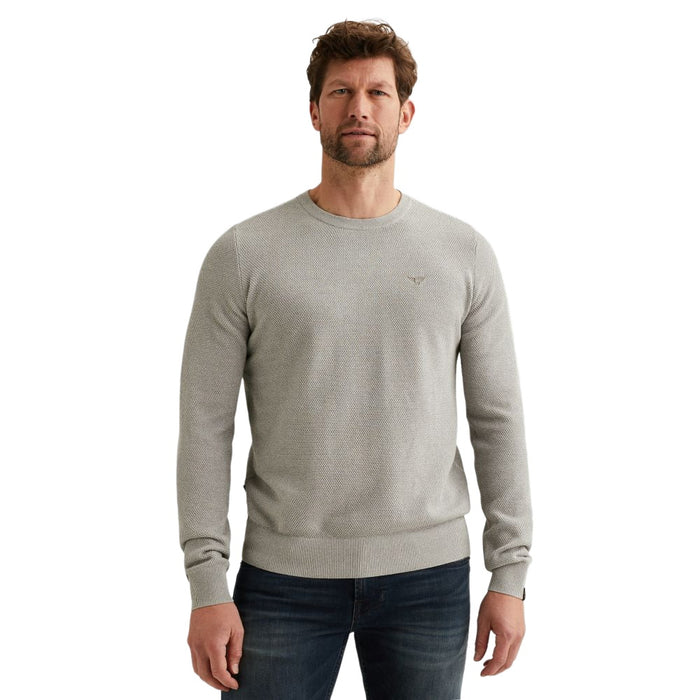 PME Legend Herren Rundhals Pullover R-NECK COTTON MODAL - Regular Fit