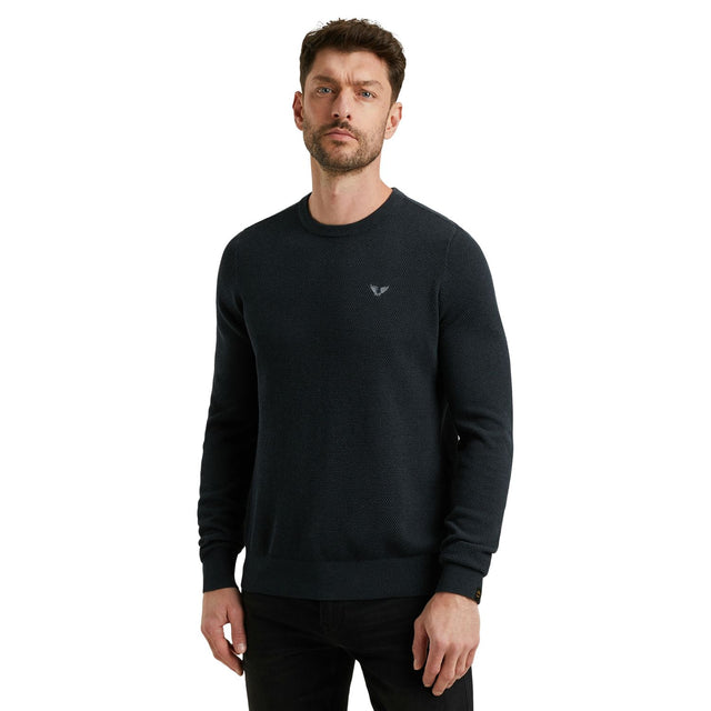 PME Legend Herren Rundhals Pullover R-NECK COTTON MODAL - Regular Fit