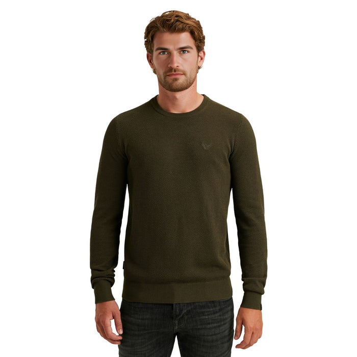 PME Legend Herren Rundhals Pullover R-NECK COTTON MODAL - Regular Fit