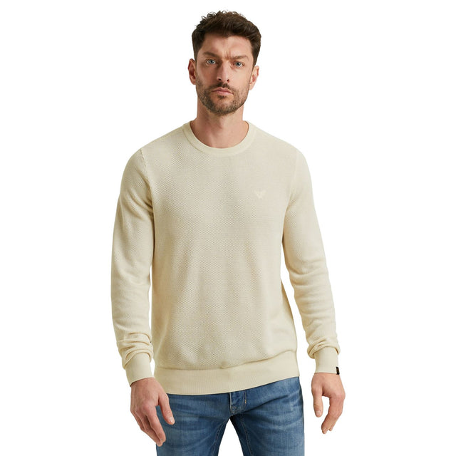 PME Legend Herren Rundhals Pullover R-NECK COTTON MODAL - Regular Fit