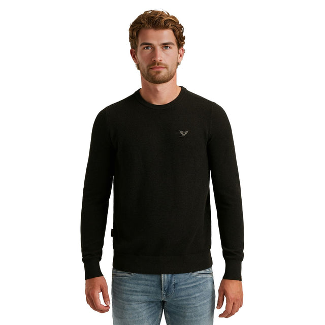 PME Legend Herren Rundhals Pullover R-NECK COTTON MODAL - Regular Fit