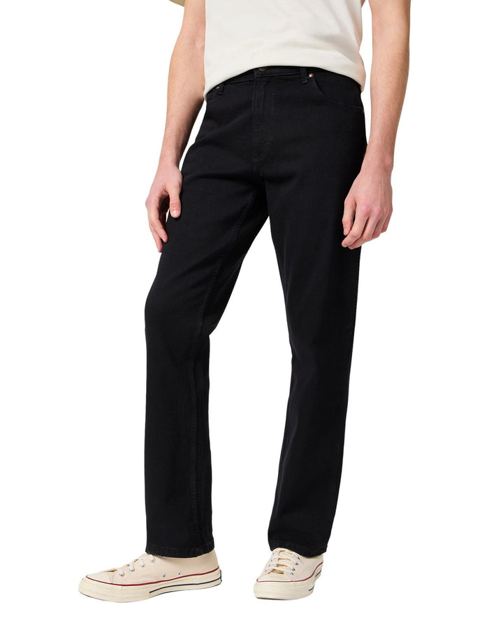 Wrangler Herren Jeans STRAIGHT -  Mid Waist - Regular Fit - Blau Schwarz