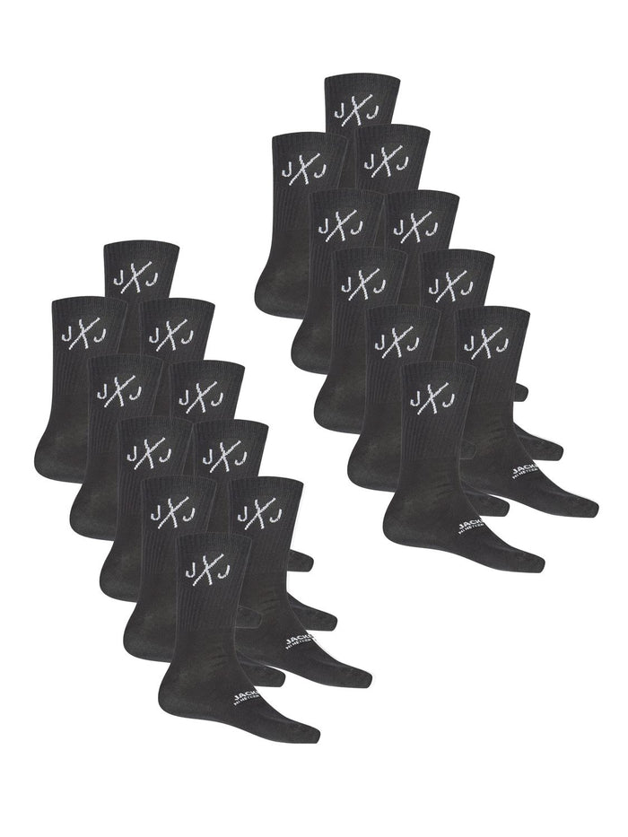 Jack & Jones Tennissocken Herren Schwarz Weiß One Size JACDIRECT TENNIS SOCK 20er Pack