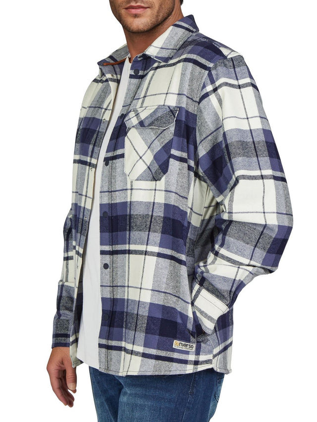 riverso Overshirt Herren langarm Hemd Regular Fit RIVVincent