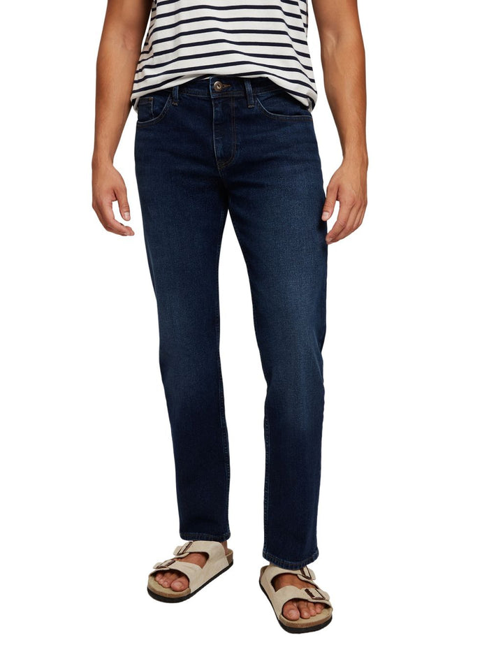 Cross Jeans Herren Jeans ANTONIO - Mid Waist Relaxed Fit - Blau