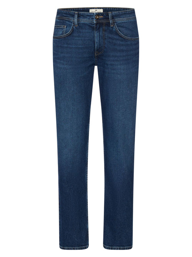 Cross Jeans Herren Jeans ANTONIO - Mid Waist Relaxed Fit - Blau