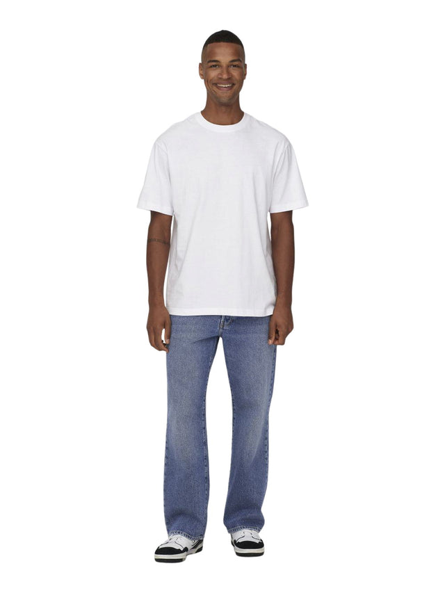 Only & Sons Herren Jeans ONSFADE LOOSE - Mid Waist - Relaxed Fit - Schwarz Blau