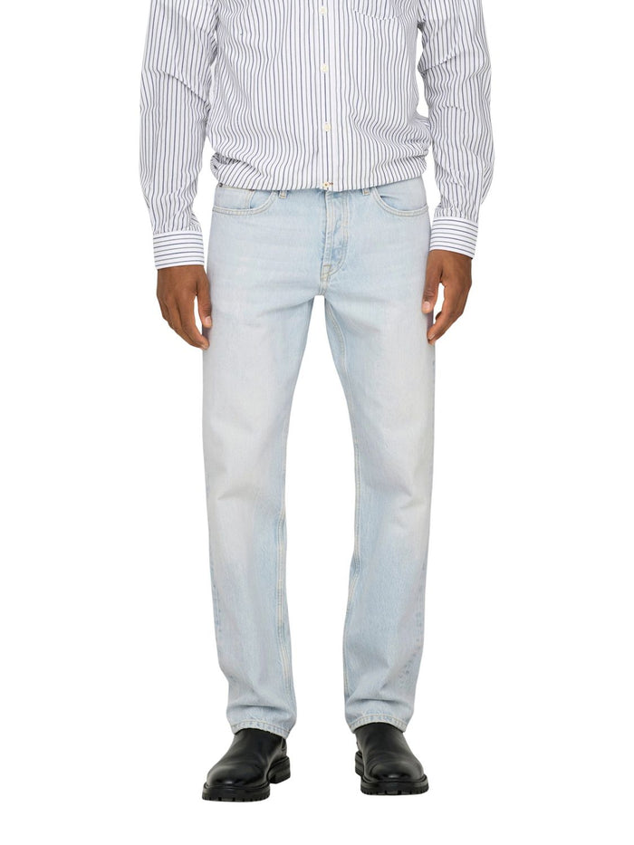 22029393 Light Blue Bleached Denim / 28W / 30L