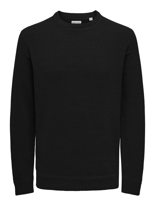 Only & Sons Herren Pullover ONSETHAN LIFE REG 7 CREW KNIT T - Regular Fit