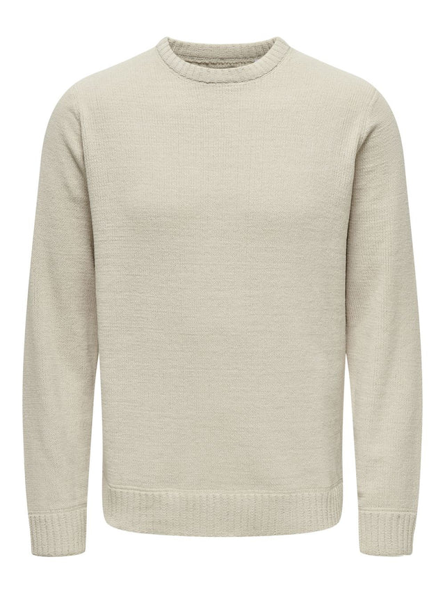 Only & Sons Herren Pullover ONSETHAN LIFE REG 7 CREW KNIT T - Regular Fit