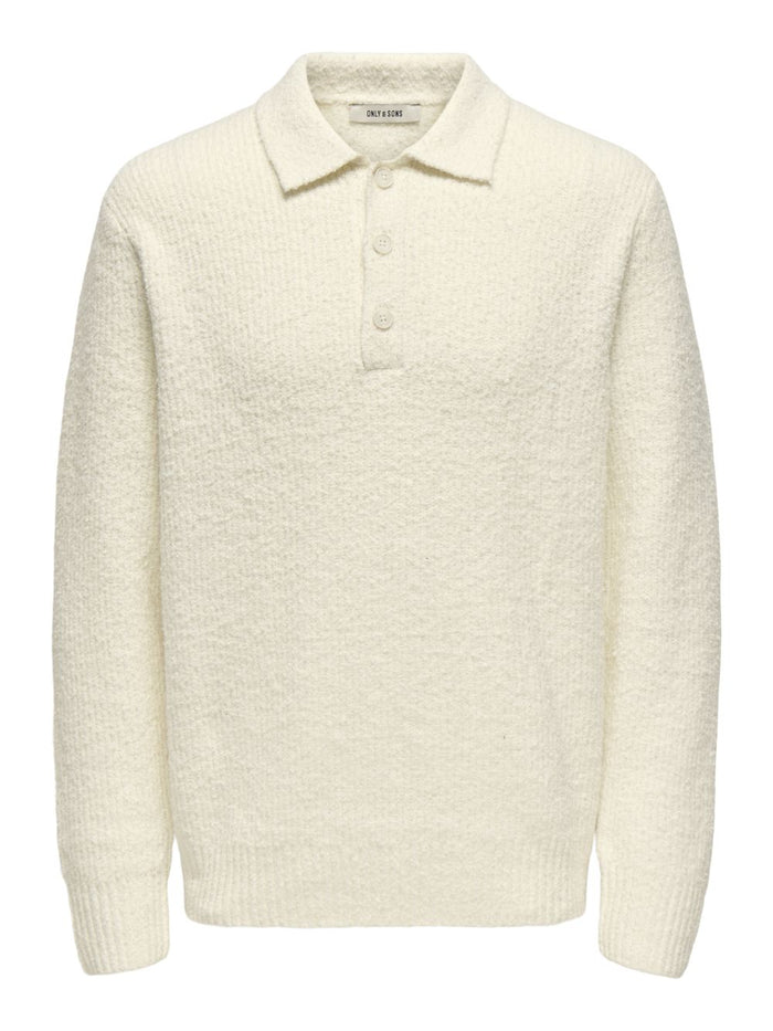 Only & Sons Herren Pullover ONSDALE RLX LS POLO KNIT - Regular Fit