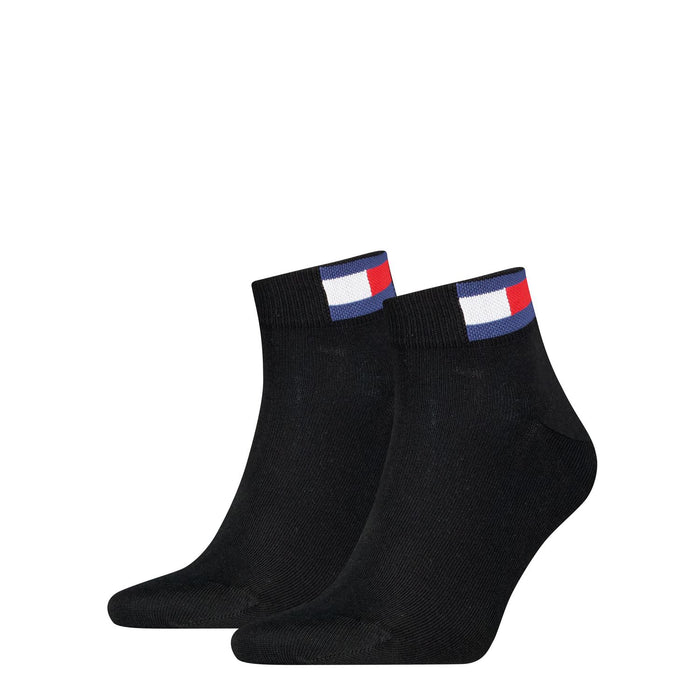 Tommy Hilfiger Herren Quarter Socken FLAG 2er Pack