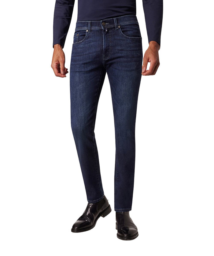 Pierre Cardin Herren Jeans PC-LYON - Mid Waist - Tapered Fit - Blau