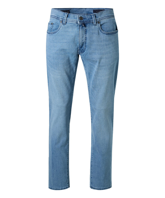 Pierre Cardin Herren Jeans PC-LYON - Mid Waist - Tapered Fit - Blau