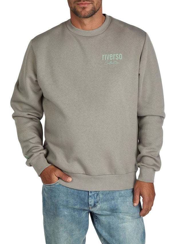 riverso Pullover Herren mit Druck RIVJamie Regular Fit