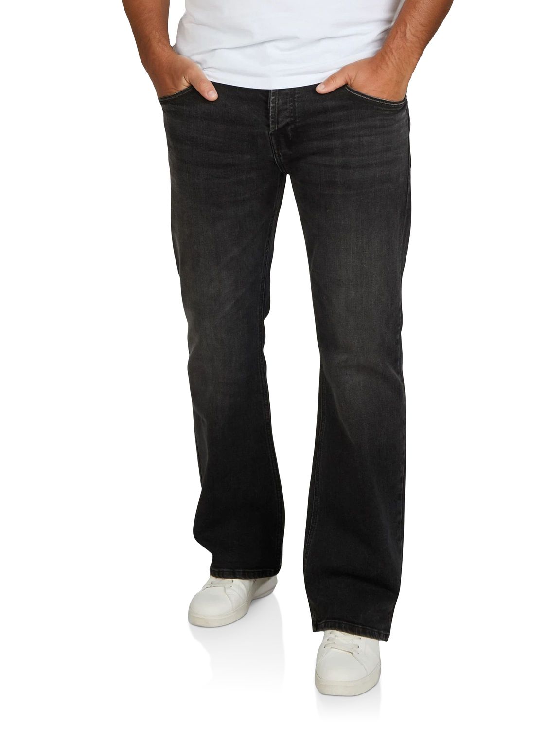 riverso RIVFalko Heren Bootcut Denim Stretch Jeans Zwart Blauw Grijs 29W - 40W 30L - 36L, 29W / 34L