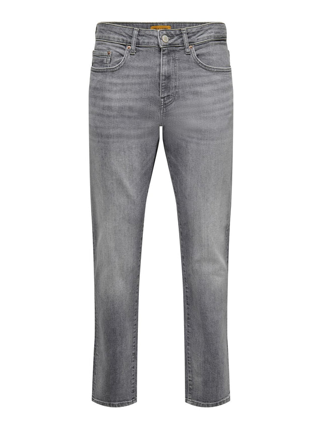 Only & Sons Herren Jeans ONSWEFT REG. JAX - Mid Waist - Regular Fit - Blau Grau Schwarz