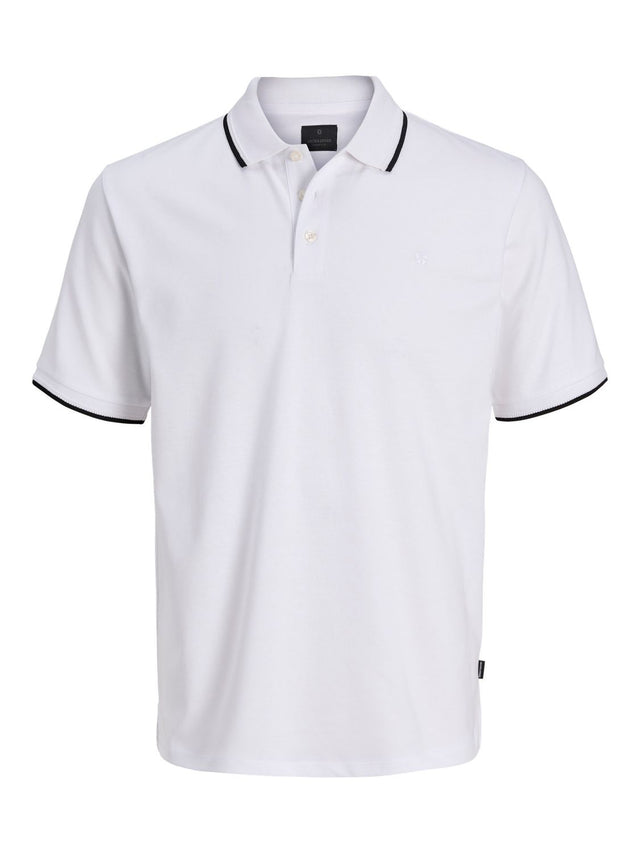Jack & Jones Herren Poloshirt JPRBLAETHAN DETAIL SS POLO SN - Regular Fit