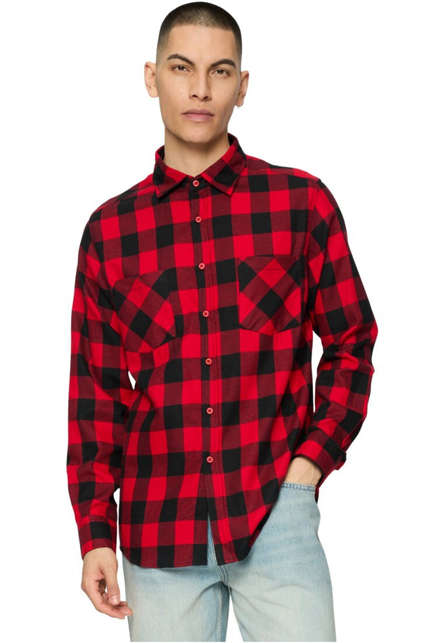 Urban Classics Herren Freizeithemd CHECKED FLANELL - Regular Fit
