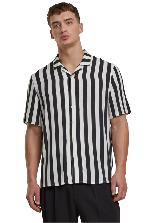 Urban Classics Herren Freizeithemd VISKOSE AOP RESORT - Regular Fit