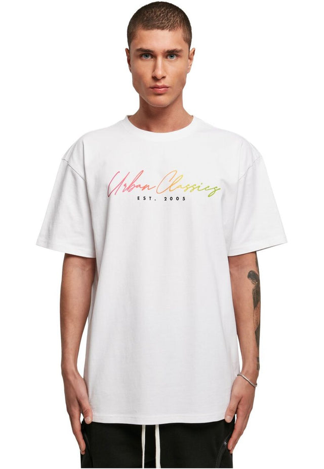 Urban Classics Herren T-Shirt SCRIPT LOGO - Relaxed Fit